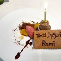 カンブーザ - 店員さんからのサプライズバースデースイーツ