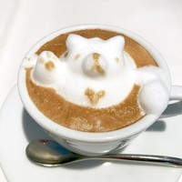 カンブーザ - 誕生日ということで、特製にモコモコ増量！カプチーノ クマさん༼✷ɷ✷༽