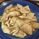 歩々 - 料理写真:鶏皮味噌にんにく炒め