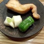 鮨 おくの - 焼き物は…時しらず♬自家製漬物！