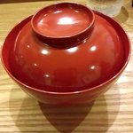 鮨 おくの - お寿司の前にお椀が出ます♬ワクワク…