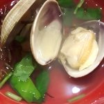 鮨 おくの - アサリのお吸い物です♬大きなアサリです♡