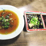 ふく田 - おつくりは三種のタレでいただきます