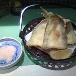 日本料理 四季の花 - カマスの天ぷらを岩塩で堪能