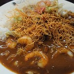 CoCo壱番屋 - あんかけカレー揚げそば入り  with海鮮4辛400g