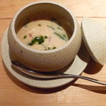 Gionokumura - 茶碗蒸し　蟹味噌のソース