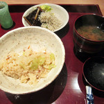 二条城ふる田 - セリとほうぼうの御飯 留椀 ちりめん