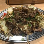 格安ビールと鉄鍋餃子 3・6・5酒場 - ぼっかけ焼きそば