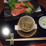 界 松本 - 台の物　信州和牛の炙り焼き　山の辺三味仕立て