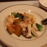 天然エビの天塩炒め