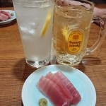 居酒屋　さち - ﾚﾓﾝﾊｲ・ﾊｲｻﾜ-・お通し