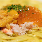 HALE海's - 海鮮尽くしの贅沢パスタ 2700円 の雲丹、イクラ、蟹