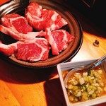 ジンギスバル まーさん - 葱塩ラムロース@790円