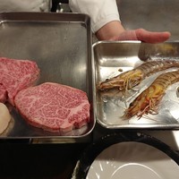 ステーキハウス松波 - お肉、ホタテ、車海老