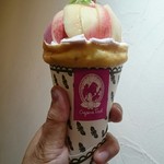 クレープリー チロル - 浅間白桃7月限定クレープ￥1300