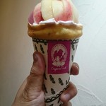 クレープリー チロル - 浅間白桃7月限定クレープ￥1300