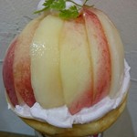 クレープリー チロル - 浅間白桃7月限定クレープ￥1300