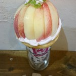 クレープリー チロル - 浅間白桃7月限定クレープ￥1300