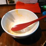 らーめん 鶏喰 - 完食です