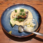 北出食堂 - 〆サバのタコス