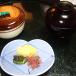 花鐘亭 はなや - ご飯とみそ汁　【　２０１１年７月　】