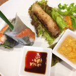 ベトナム南部伝統料理 フーン ナム - 揚げ、生春巻きセット300円