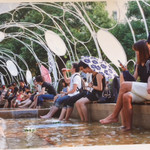 ベトナム南部伝統料理 フーン ナム - 猛暑に足湯ならぬ足水を、@ミッドタウンの庭