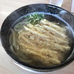 一本松 - ごぼう天うどん＝５００円