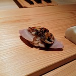 鮨 さかい - 煮蛤、べったら漬け