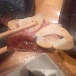 鉄板焼 徳吉 - ガーリック　オン　ザ　サーロイン