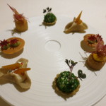 ロオジエ - 4種類のアミューズ盛合せ