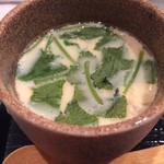 万両 - 本日2回目の茶碗蒸しです　ランチにいただいた茶碗蒸しは美味しかったなぁ…