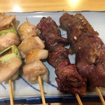 線香花火 - 「焼き鳥５本盛」650円也、