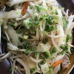 浅間らーめん - 野菜炒めアップ