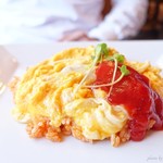 Cafe KaZe - 2018年4月　ふわふわオムライス【850円】