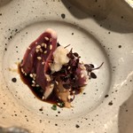 焼き鳥 とりら - ハツと熟成した白レバー刺し！