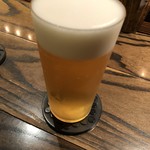 焼き鳥 とりら - 注ぎ満点の生ビール