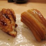 鮨まつい - 穴子 タレ＆塩柚子