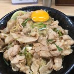 伝説のすた丼屋 - 向こう側へ滑り落ちてしまった生卵(苦笑) ('18/07/15)