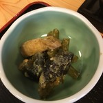 Oshokujino Genkotsu - 茄子とインゲン 揚げの酢味噌和え