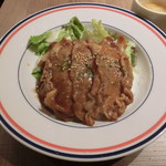 和バルHOME - 豚ロースの生姜焼き丼500円