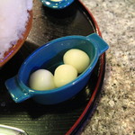 かき氷専門店 あんどりゅ。 岡崎店 - トッピングの白玉