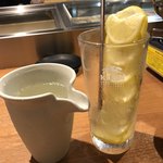 Kushiyaki Kushiten Wain To Nihonshu Debeso - 凍結丸ごとレモンサワーの中を追加