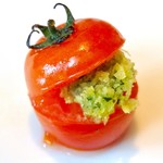 ＬＥ ＣＯＵＰＬＥ ＤＡＴＥ - プチトマトの付け合わせのドアップ。芸が細かい。そして美味しい。