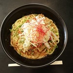 麺や 結 - 担々まぜそば（追い飯付）+大盛り…税込850円+100円=950円