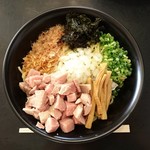 麺や 結 - 塩油そば（追い飯付）…税込800円+100円=900円