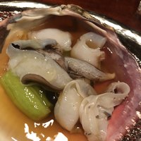 近又 - 鳥貝の酢の物、紐と柱付き