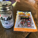 常念小屋 - 生ビールは売り切れなので缶ビールで我慢