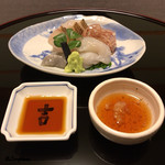 御料理 寺沢 - 真子鰈と焼霜造の鮎魚女