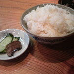 うち家 - 鳥取酒ノ津塩サバ定食（ご飯、漬物）